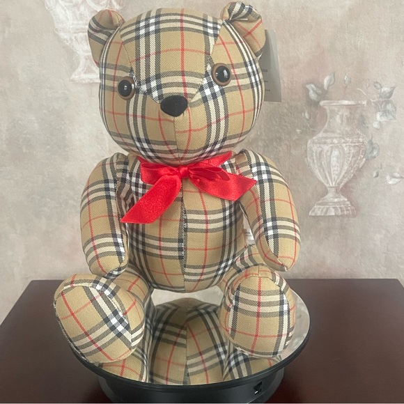 BURBERRY MINT CONDITION VINTAGE TEDDY BEAR - Picture 2 of 4